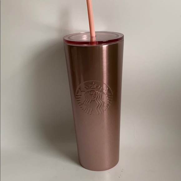 Starbucks Accessories - New Starbucks Rose Gold Gradient Glitter Venti Cup